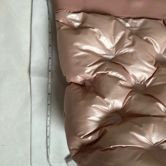 POMIKAKI Italy Light Pink Quilted Shoulder Large bag woman NWT shopper purse - Picture 7 of 8